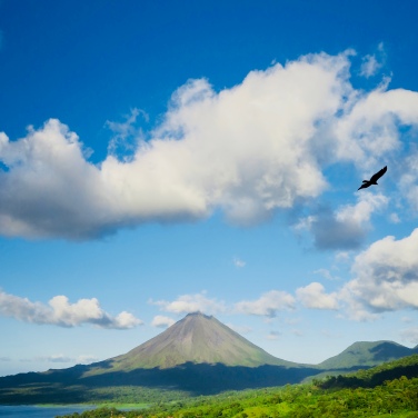 Arenal Volcano on a rare, clear day